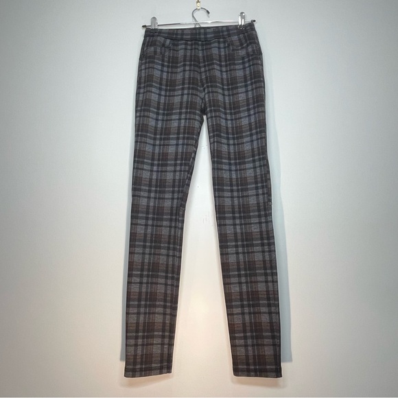 ANTHROPOLOGIE SANCTUARY Women's Leggings Pants Black Brown Plaid Size XS - Picture 1 of 9
